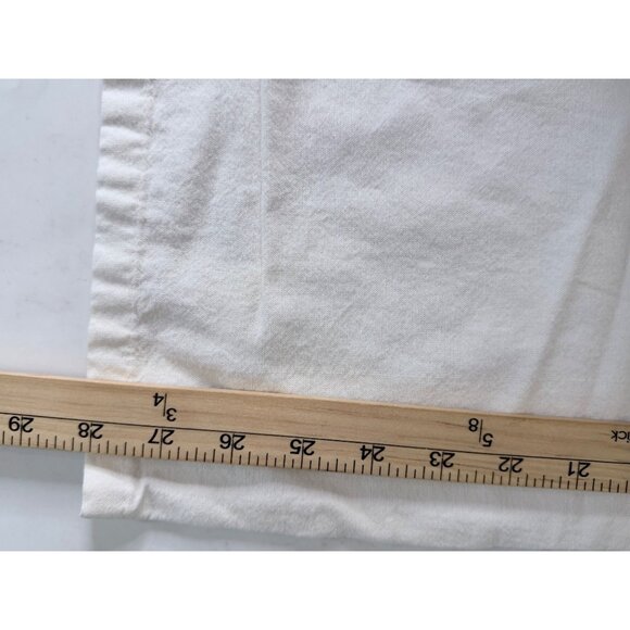 Armani Wide Leg Pants Womens Size XS (25 X 28) White Cotton Drawstring Resort Ca - Picture 10 of 11